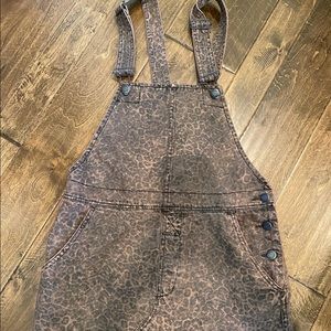 FP Leopard Overall Dress